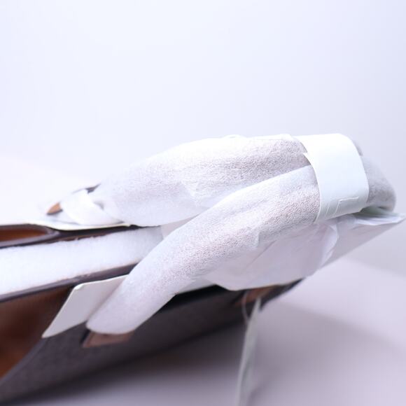 MICHAEL MICHAEL KORS Avril Logo Top-Zip Satchel Brown Small Crossbody Handbag - Picture 4 of 5